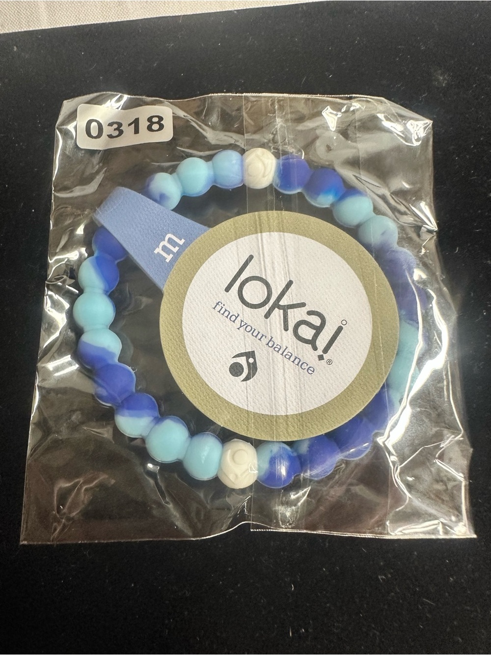 Kids Blue Silicone Beaded Bracelet - Balance Wristband